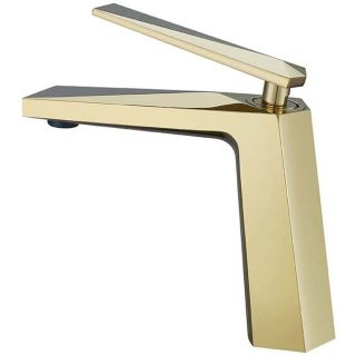 Смеситель для раковины Boheme Venturo золото 381